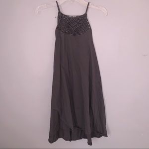 Spaghetti strap gray dress